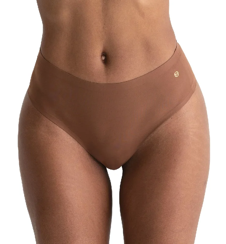 Evelyn & Bobbie High-Waisted Thong (1703) - Clay