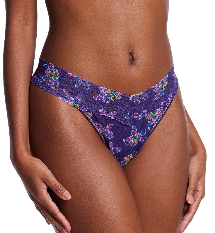 Hanky Panky Signature Lace Printed Original Rise Thong (PR4811P) - Fleurs Por Moi