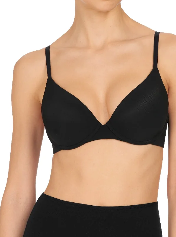 Natori: Minimal Convertible Push-Up Bra - Black